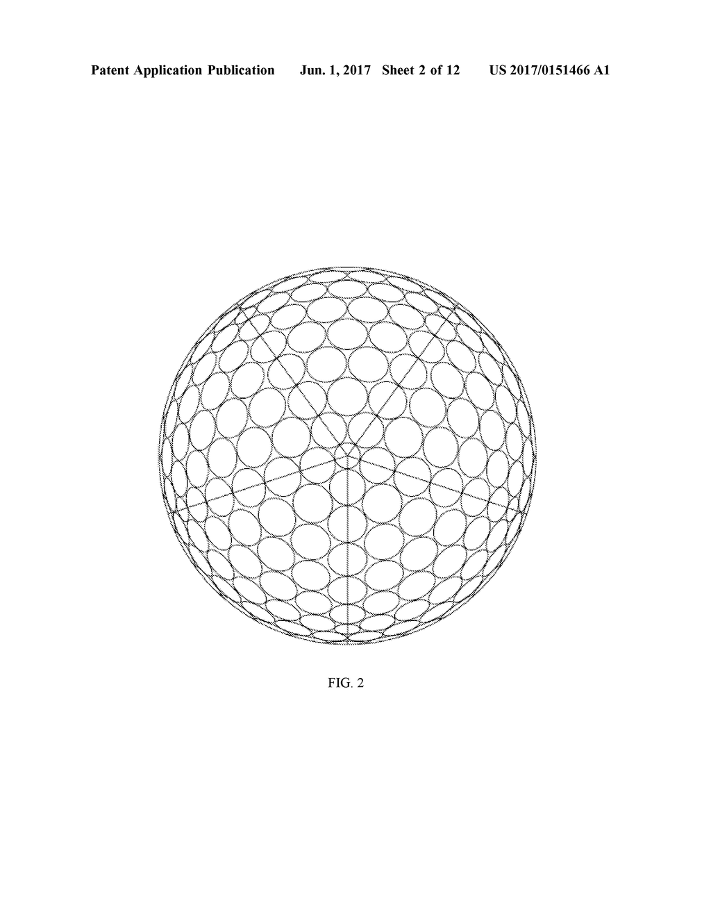 DIMPLE PATTERNS FOR GOLF BALLS - diagram, schematic, and image 03