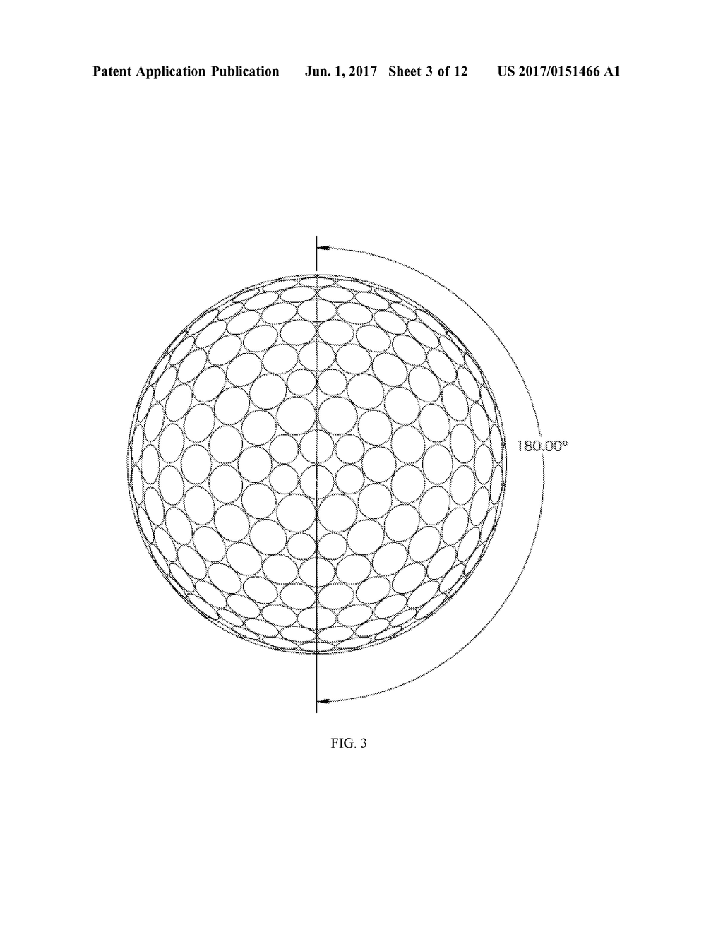 DIMPLE PATTERNS FOR GOLF BALLS - diagram, schematic, and image 04