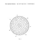 DIMPLE PATTERNS FOR GOLF BALLS diagram and image