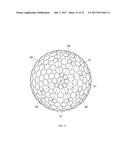 DIMPLE PATTERNS FOR GOLF BALLS diagram and image