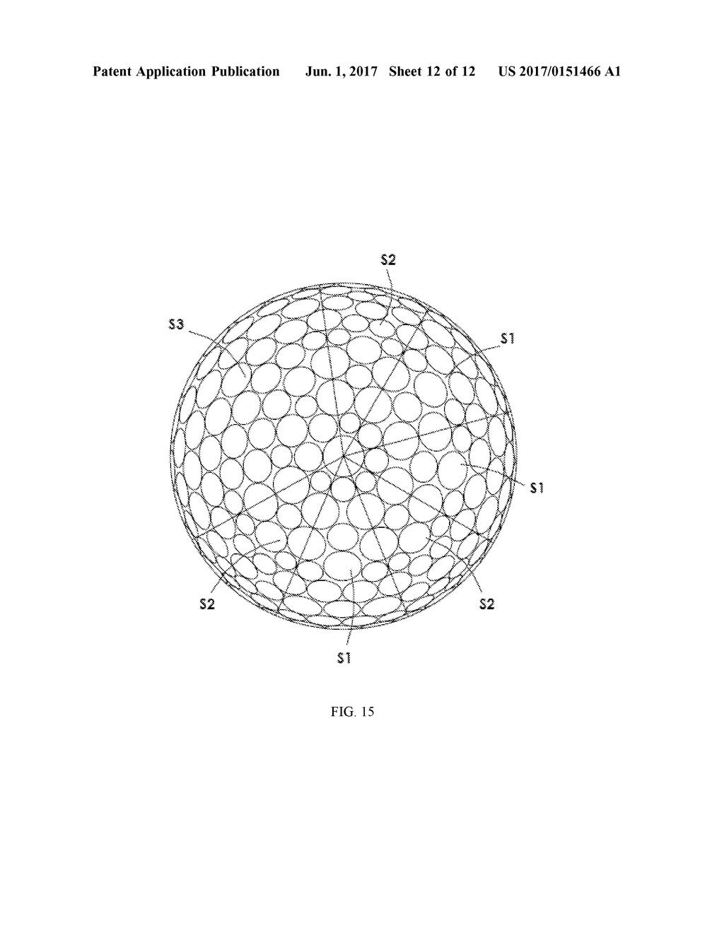 DIMPLE PATTERNS FOR GOLF BALLS - diagram, schematic, and image 13