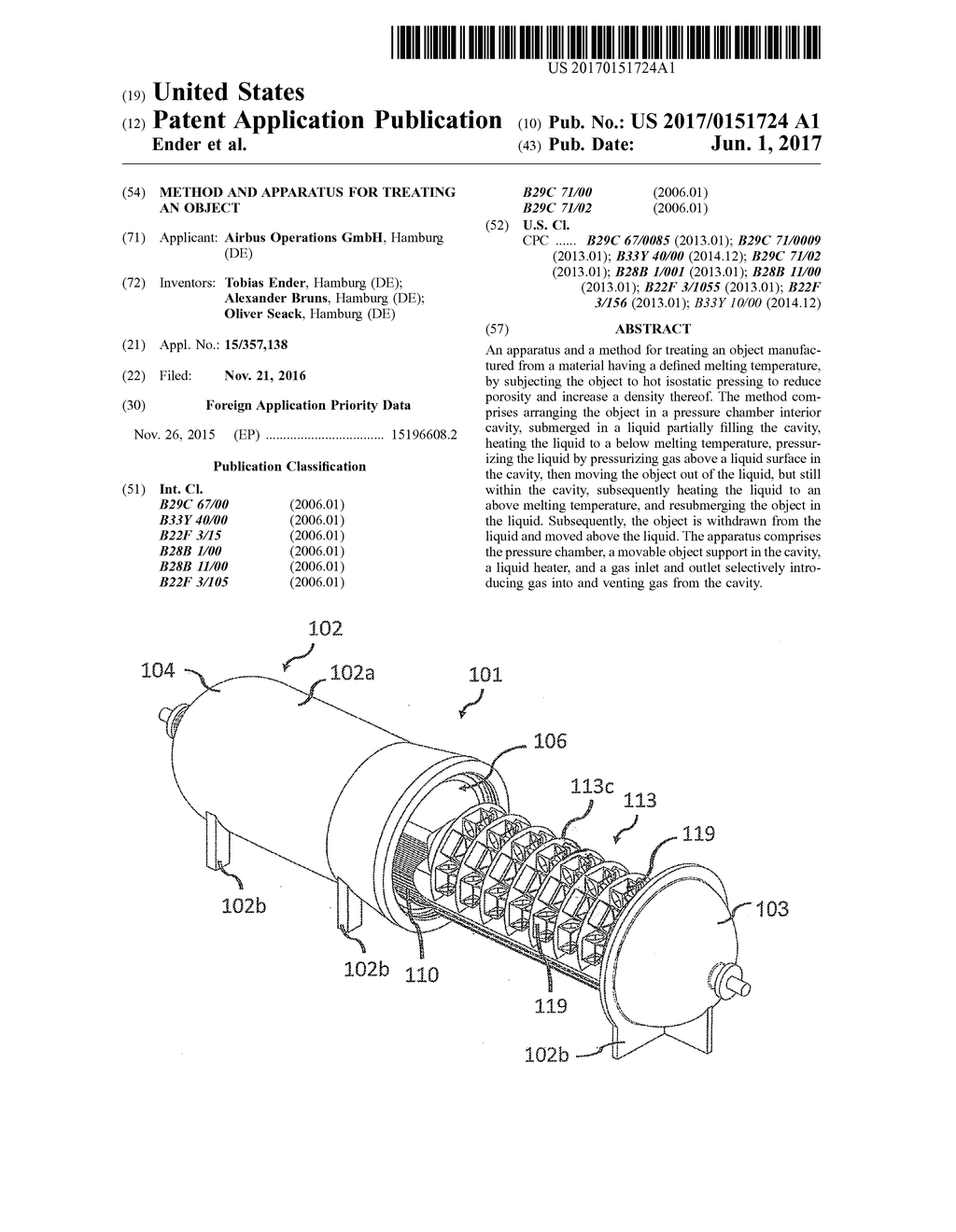 Method and apparatus for treating an object - diagram, schematic, and image 01