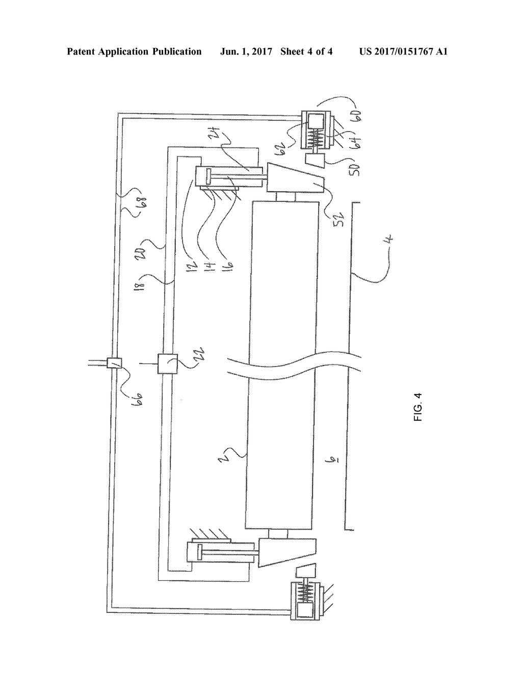 Pneumatic Positioning of Flatbed Laminator Roller - diagram, schematic, and image 05