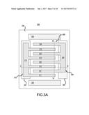 SURFACE ACOUSTIC WAVE (SAW) RESONATOR STRUCTURE WITH DIELECTRIC MATERIAL     BELOW ELECTRODE FINGERS diagram and image