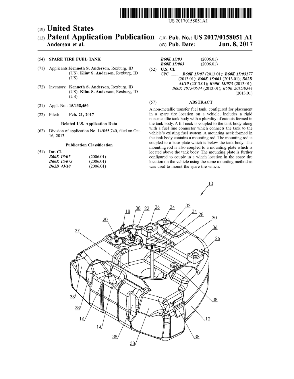 Spare Tire Fuel Tank - diagram, schematic, and image 01