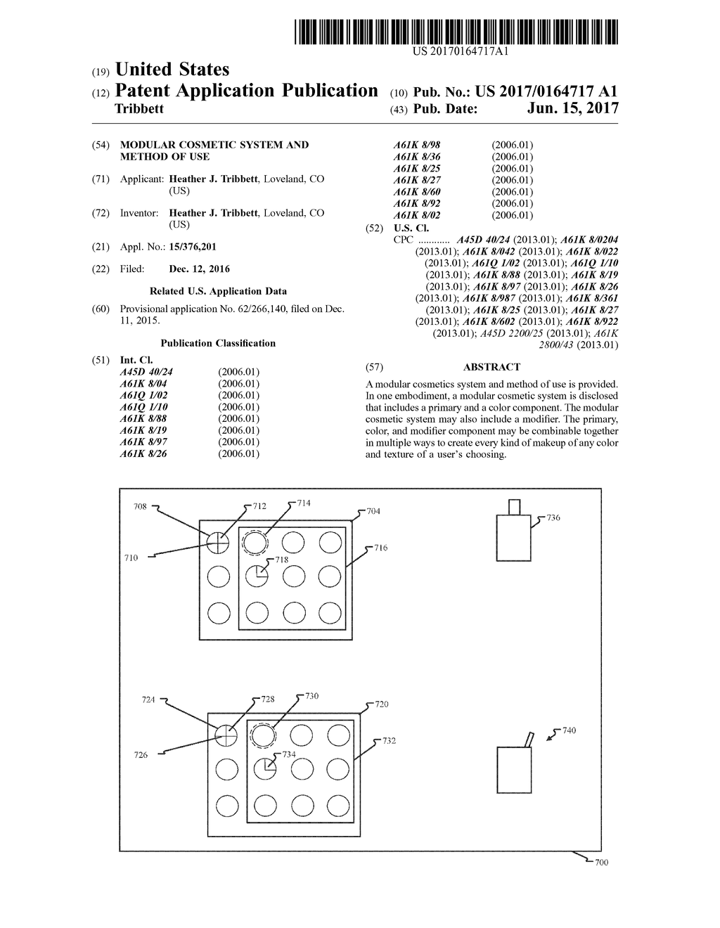 MODULAR COSMETIC SYSTEM AND METHOD OF USE - diagram, schematic, and image 01