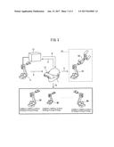 ROBOT SYSTEM EQUIPPED WITH VIDEO DISPLAY APPARATUS THAT DISPLAYS IMAGE OF     VIRTUAL OBJECT IN SUPERIMPOSED FASHION ON REAL IMAGE OF ROBOT diagram and image