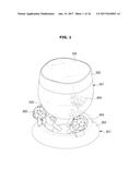 ELECTRONIC DEVICE AND CRADLE THEREFORE diagram and image