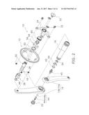 BICYCLE CRANK ASSEMBLY diagram and image