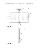 TOUCH SCREEN DISPLAY HAVING AN EXTERNAL PHYSICAL ELEMENT FOR ASSOCIATION     WITH SCREEN ICONS diagram and image