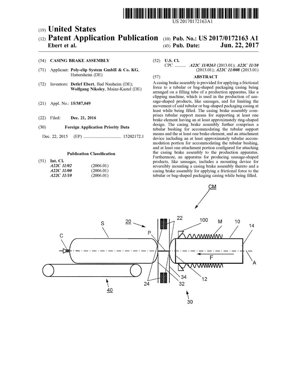 CASING BRAKE ASSEMBLY - diagram, schematic, and image 01