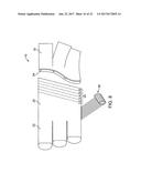 TWO-PART NON-PLANAR GRADUATED COMPRESSION DEVICE FOR THE TREATMENT OF     CIRCULATORY DISORDERS diagram and image