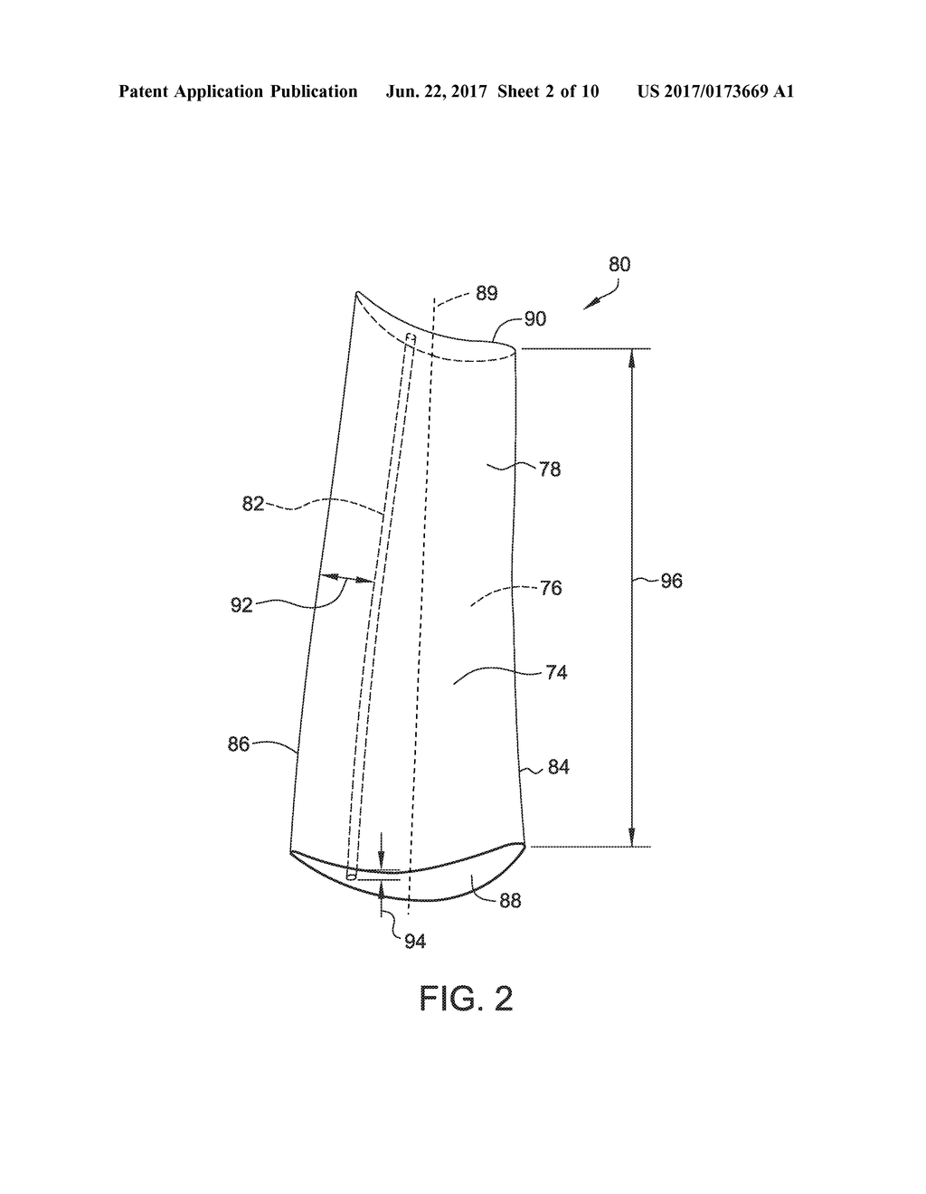 METHOD AND ASSEMBLY FOR FORMING COMPONENTS HAVING AN INTERNAL PASSAGE     DEFINED THEREIN - diagram, schematic, and image 03