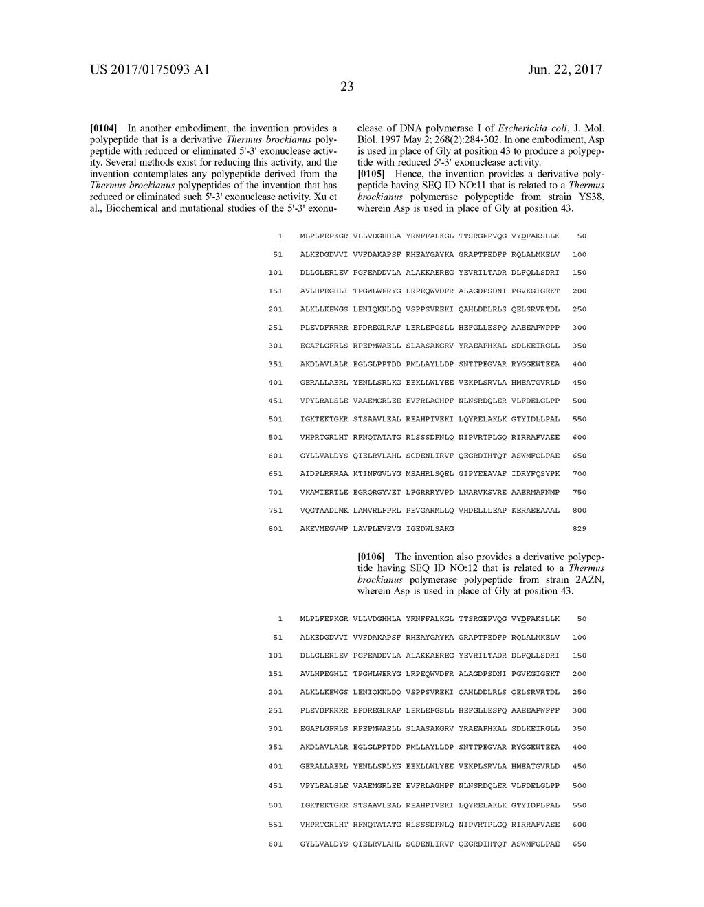 THERMUS BROCKIANUS NUCLEIC ACID POLYMERASES - diagram, schematic, and image 31