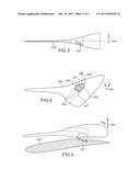 DOOR OF A BLENDED BODY AIRCRAFT INSTALLED IN THE LEADING EDGE AND WITH     LATERAL EDGES PARALLEL TO THE PLANE OF SYMMETRY OF THE AIRCRAFT diagram and image