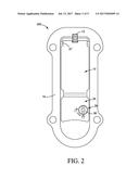 LATCH ASSEMBLY INCLUDING A COVER HAVING A CAVITY AND A LEVER DISPOSED IN     THE CAVITY diagram and image