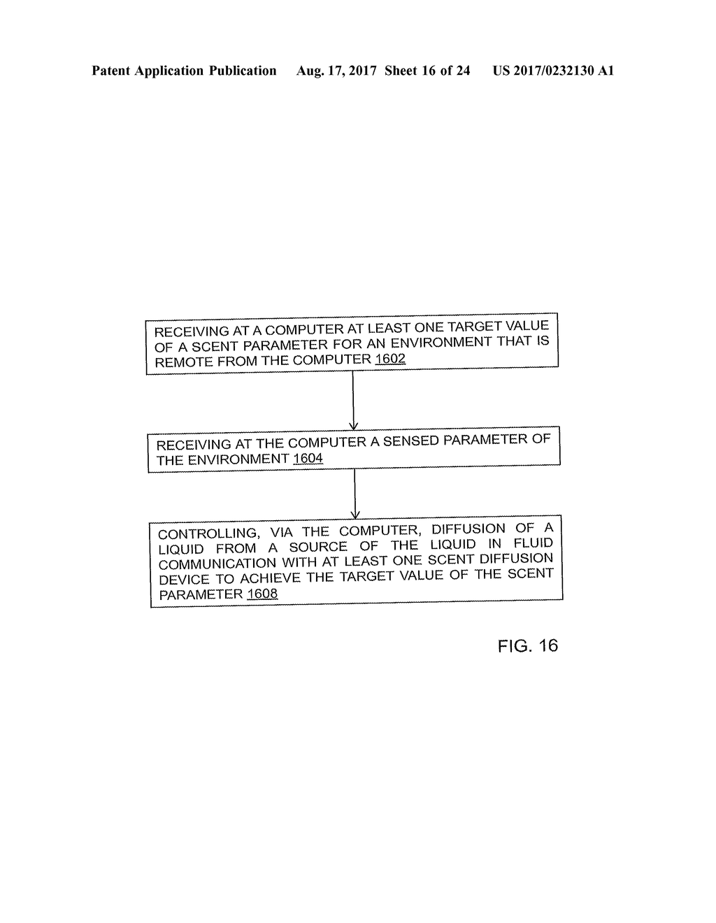 METHOD AND SYSTEM OF SENSOR FEEDBACK FOR A SCENT DIFFUSION DEVICE - diagram, schematic, and image 17