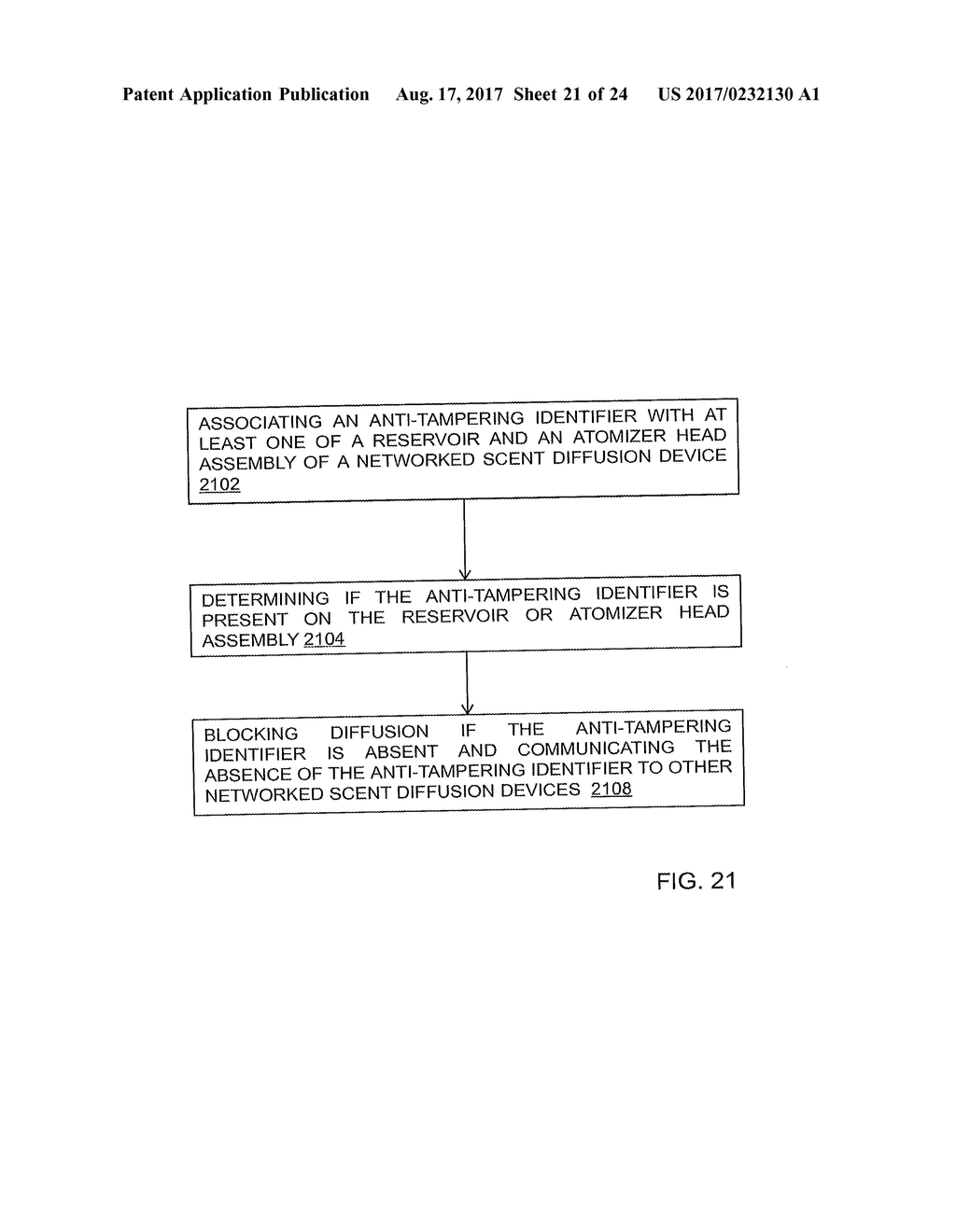 METHOD AND SYSTEM OF SENSOR FEEDBACK FOR A SCENT DIFFUSION DEVICE - diagram, schematic, and image 22