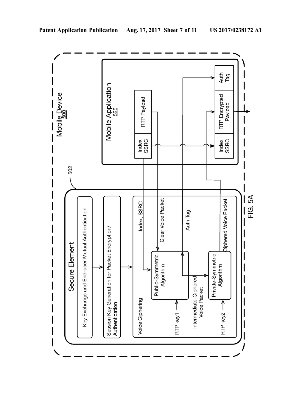 METHODS AND SYSTEMS FOR ENCRYPTING COMMUNICATIONS USING A SECURE ELEMENT - diagram, schematic, and image 08