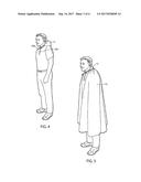 CAPE WITH DETACHABLE OR CONCEALABLE SLEEVES diagram and image