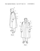 CAPE WITH DETACHABLE OR CONCEALABLE SLEEVES diagram and image