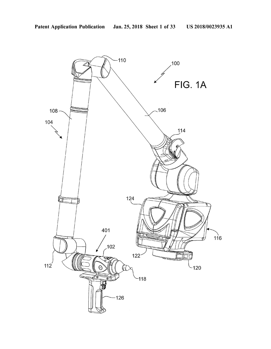 METHOD FOR MEASURING 3D COORDINATES OF A SURFACE WITH A PORTABLE     ARTICULATED ARM COORDINATE MEASURING MACHINE HAVING A CAMERA - diagram, schematic, and image 02