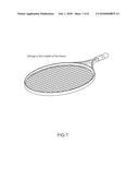 Tennis Racket Side Frame Stings or Diamond Shape Frame, for More Ball     Spins and for Reduce Errors. diagram and image