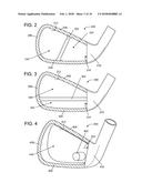 STRIKING FACE DEFLECTION STRUCTURES IN A GOLF CLUB diagram and image