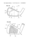 STRIKING FACE DEFLECTION STRUCTURES IN A GOLF CLUB diagram and image