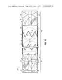 Pocketed Spring Assembly Comprising Strings of Springs Having Non-Linear     Separating Seams diagram and image