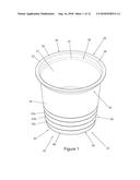 Single-Serving Beverage Cartridge Container diagram and image