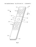 REMOTE CONTROL WITH STABILIZATION FILM DESIGNED AS CAPACITIVE SENSOR diagram and image