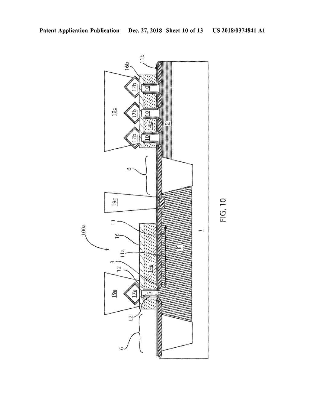 LATERALLY DIFFUSED METAL OXIDE SEMICONDUCTOR DEVICE INTEGRATED WITH     VERTICAL FIELD EFFECT TRANSISTOR - diagram, schematic, and image 11