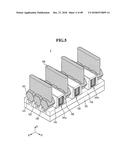 SEMICONDUCTOR DEVICES INCLUDING A DUMMY GATE STRUCTURE ON A FIN diagram and image